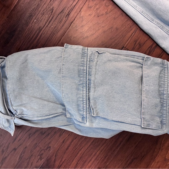 Adidas ADILENIUM SEASON 3 BANANA FITTED WASHED DENIM PANTS Size 34 - EUC - Picture 4 of 11